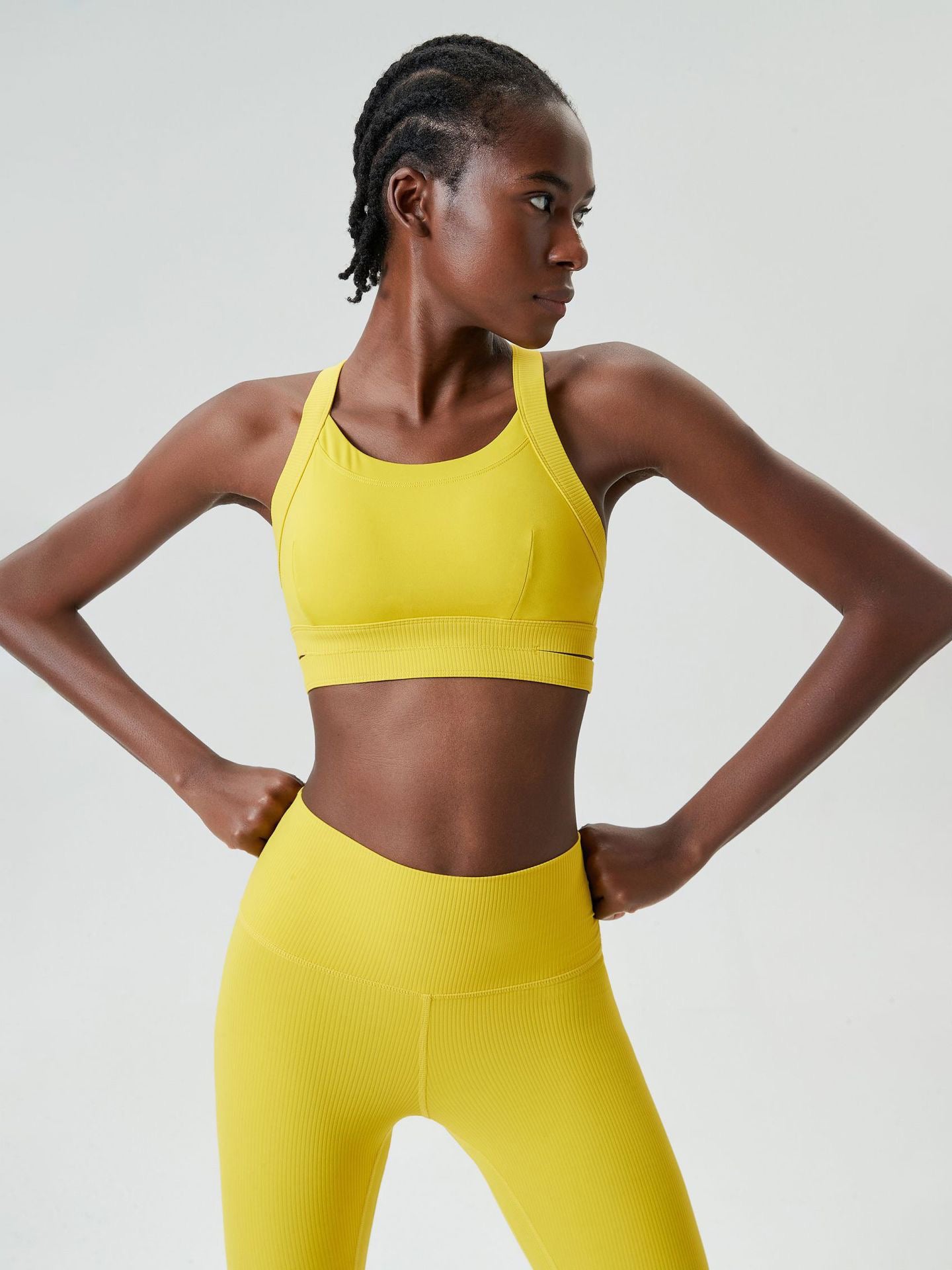 Round Neck Racerback Sports Bra
