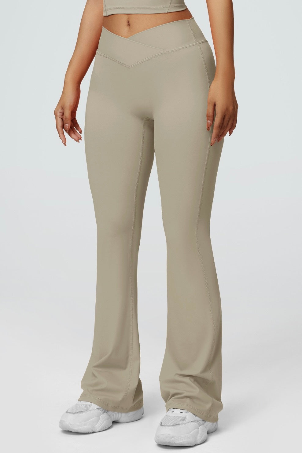 High Rise Crossover Flare Legging