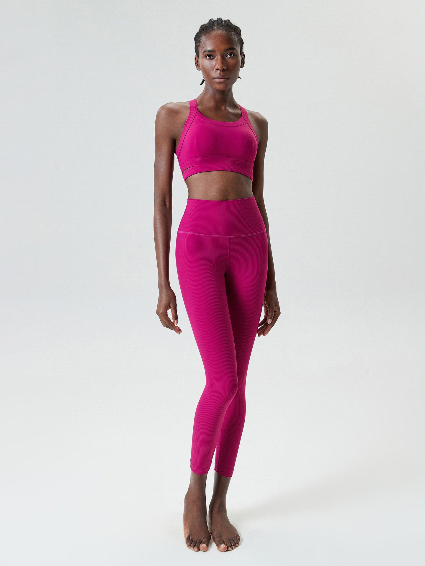 Round Neck Racerback Sports Bra