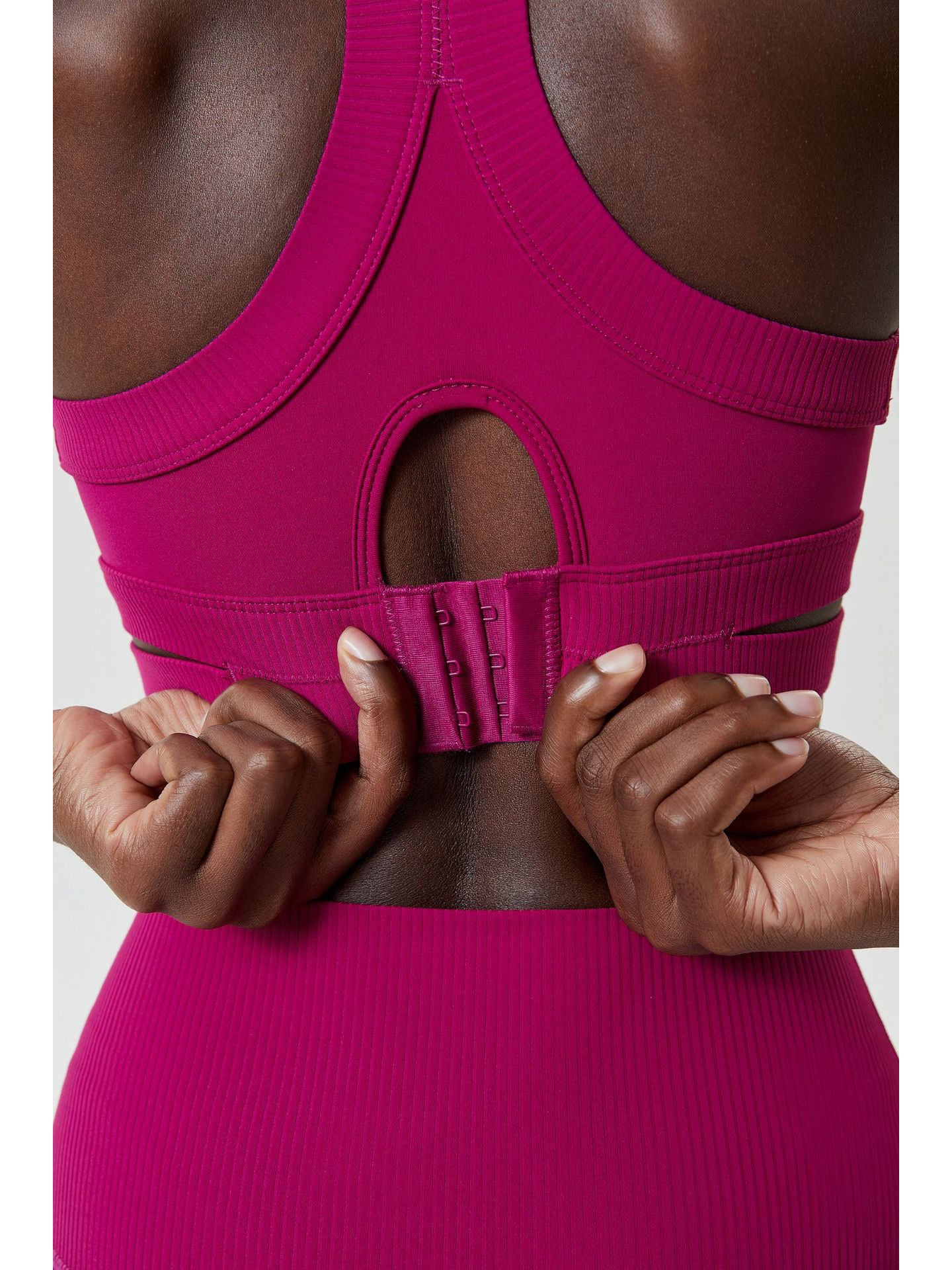 Round Neck Racerback Sports Bra