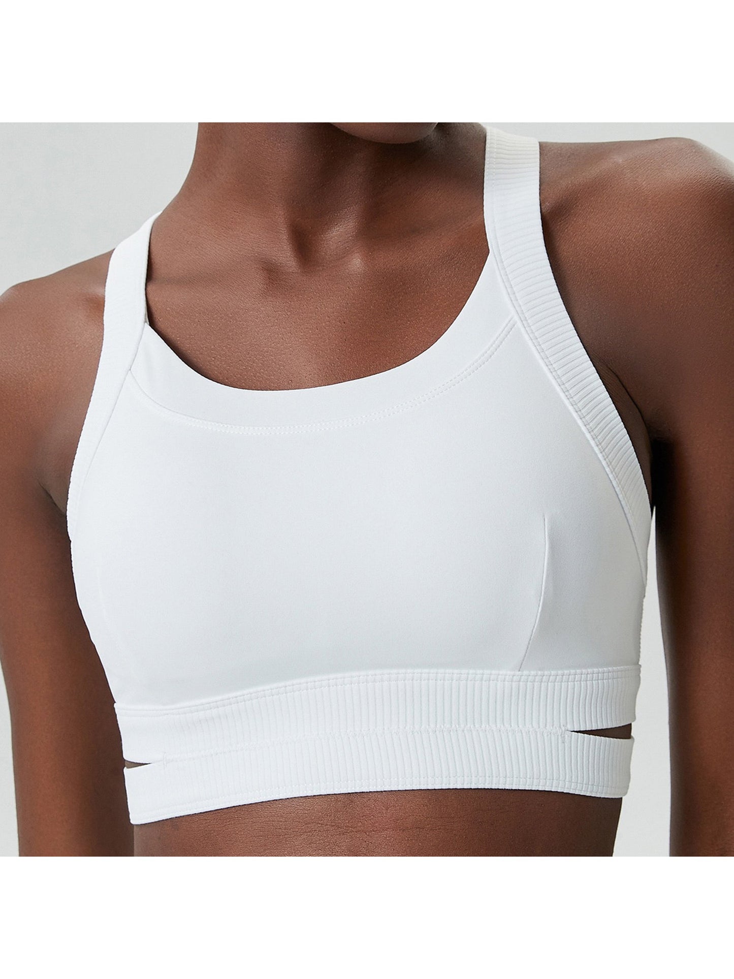 Round Neck Racerback Sports Bra