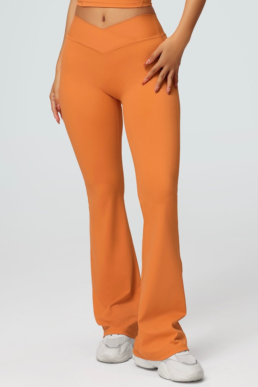 High Rise Crossover Flare Legging