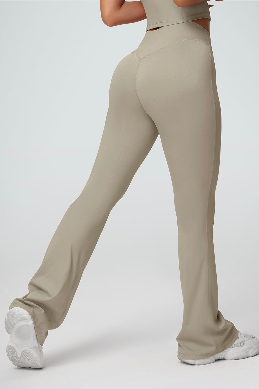 High Rise Crossover Flare Legging