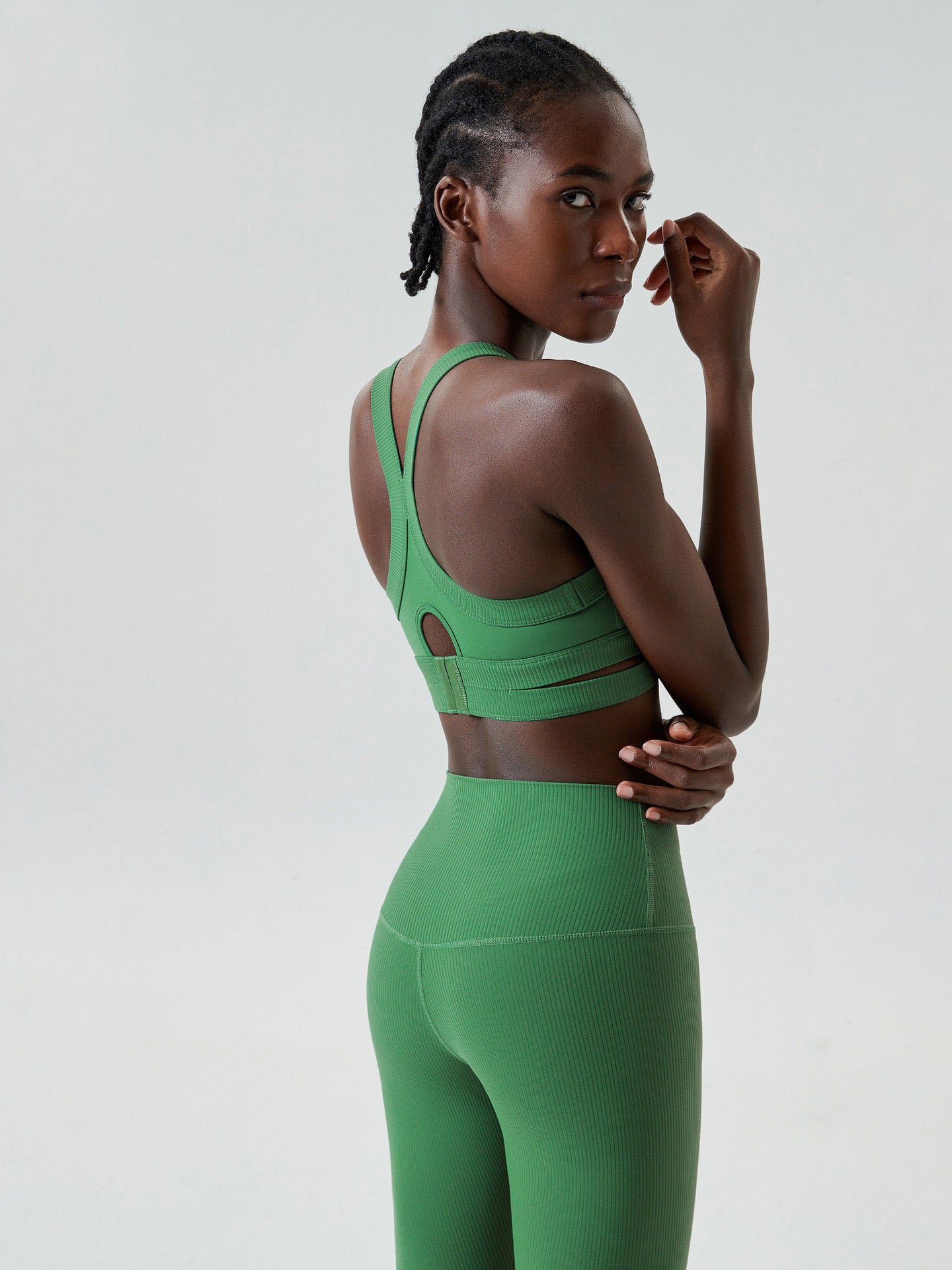 Round Neck Racerback Sports Bra