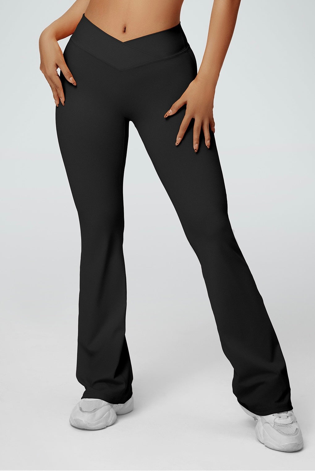 High Rise Crossover Flare Legging