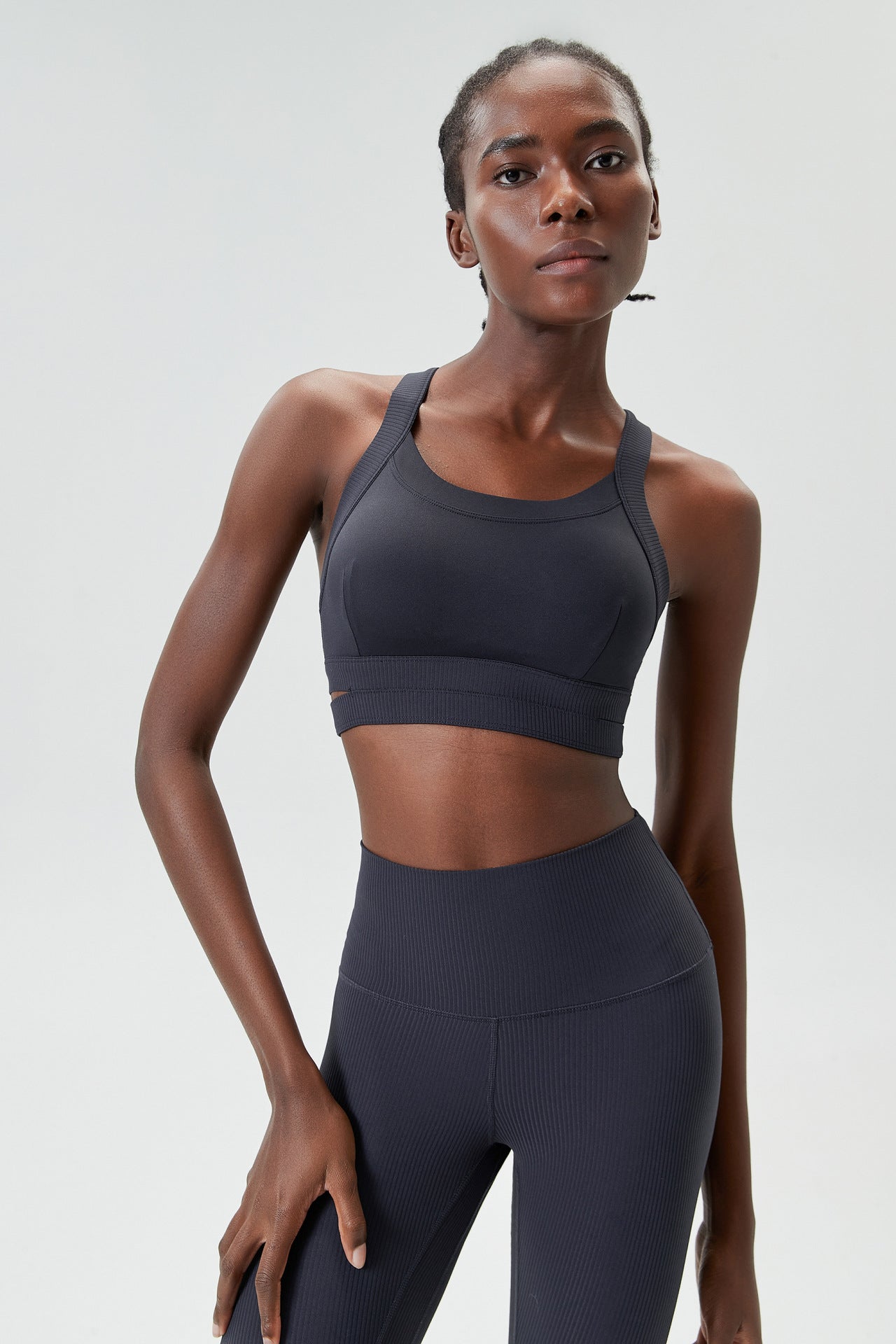 Round Neck Racerback Sports Bra