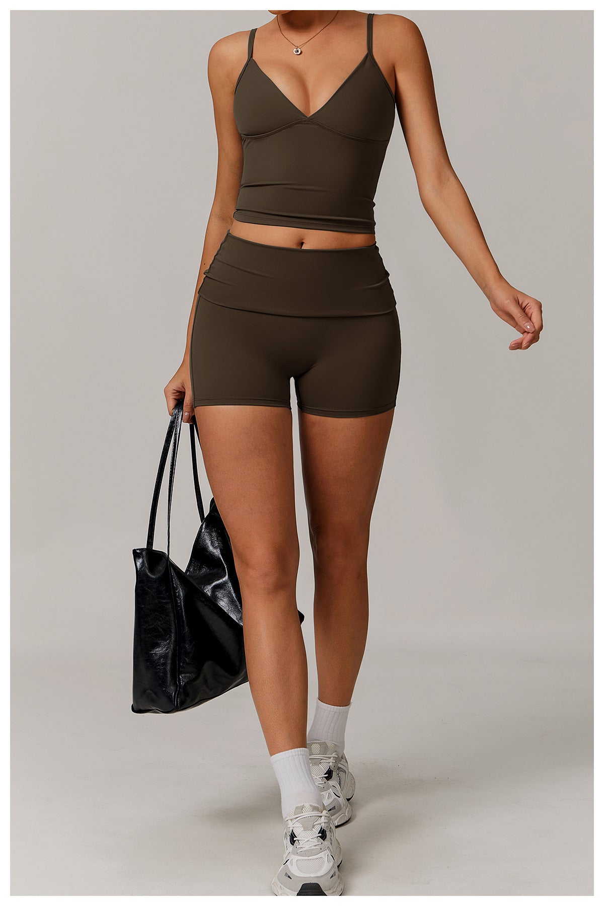High Rise Foldover Short