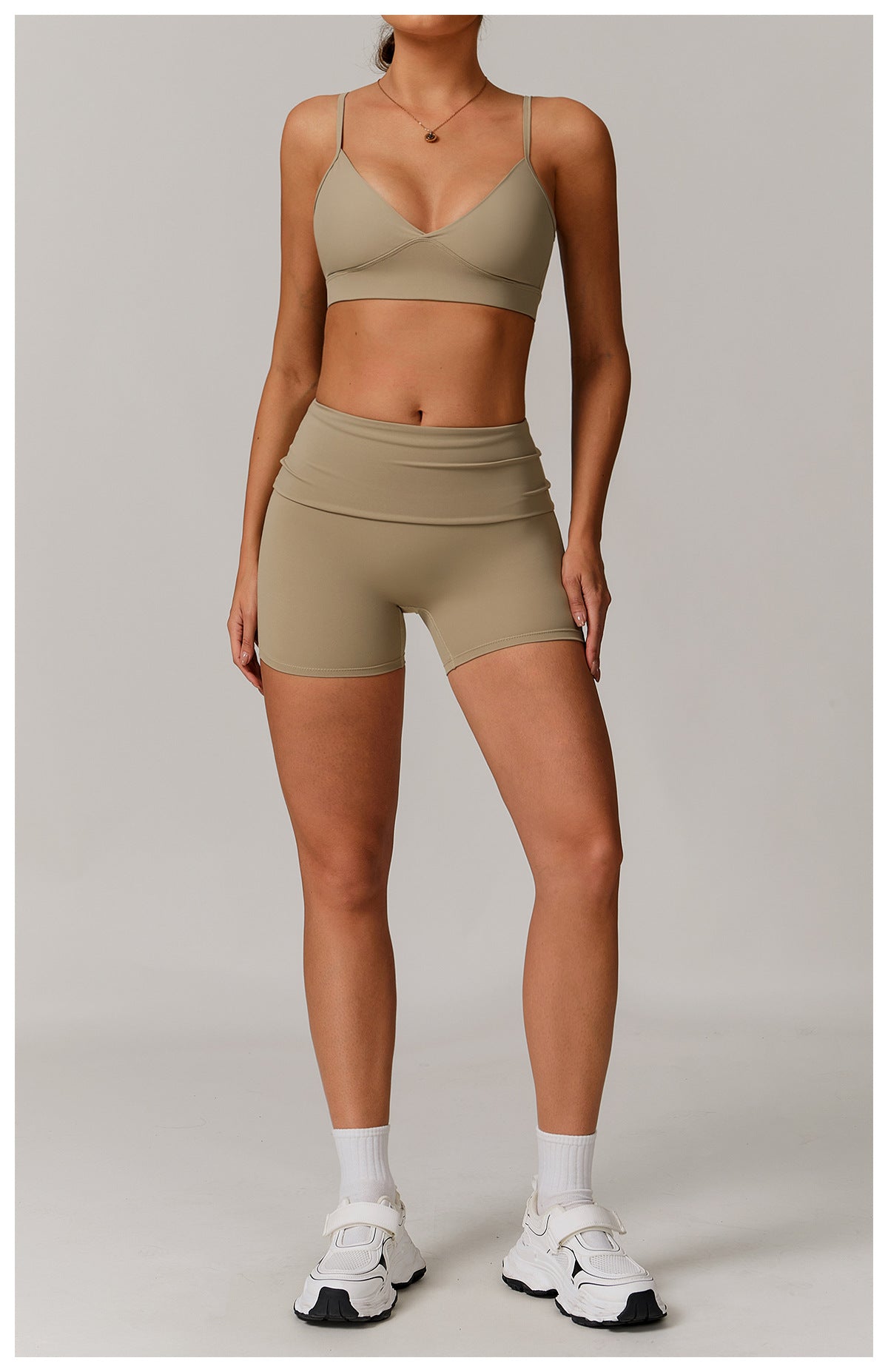 High Rise Foldover Short