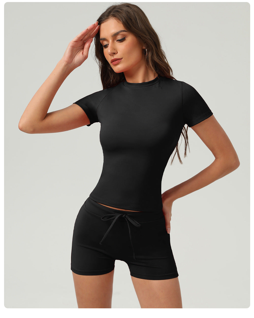 Crew Neck Short Sleeves Top
