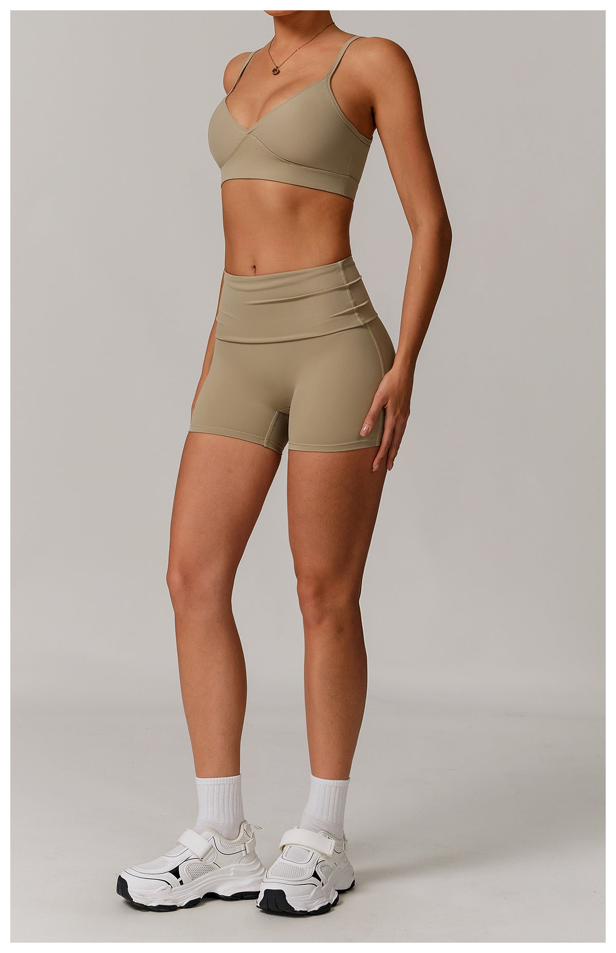 High Rise Foldover Short