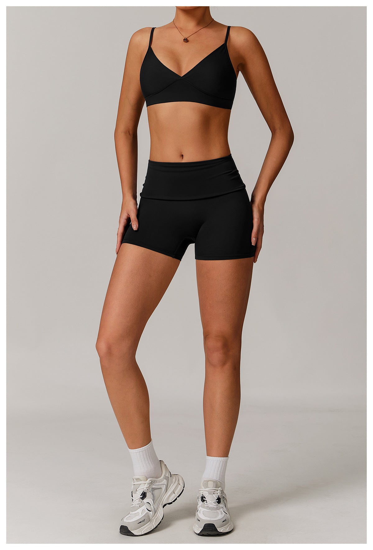 High Rise Foldover Short