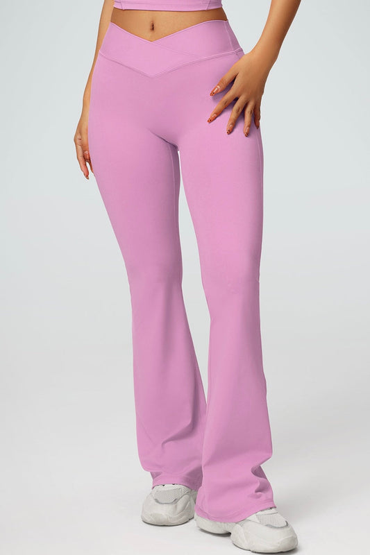 Højtaljede Crossover Flare Leggings