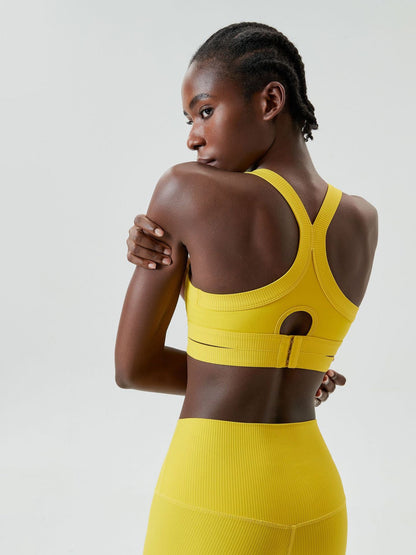 Round Neck Racerback Sports Bra