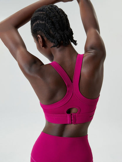 Round Neck Racerback Sports Bra