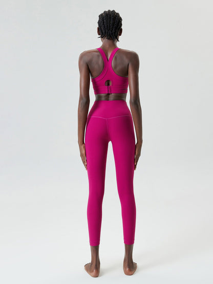 Round Neck Racerback Sports Bra