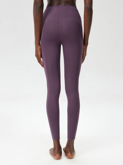 High Rise Scallop Waist Legging