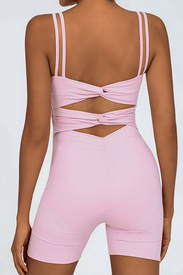 Double Knot Cutout Back Jumpsuit