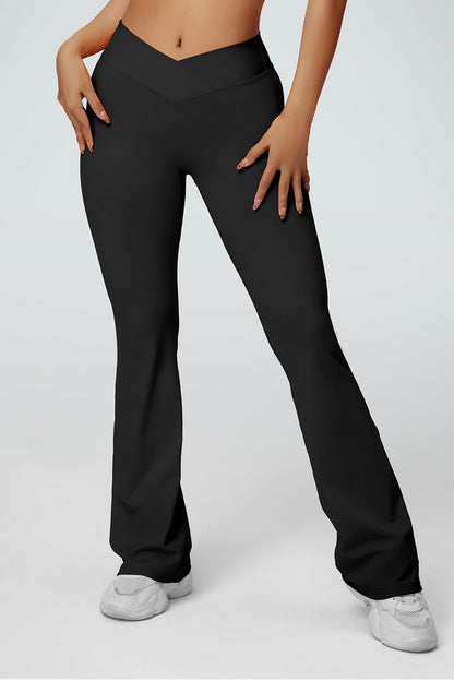 High Rise Crossover Flare Legging