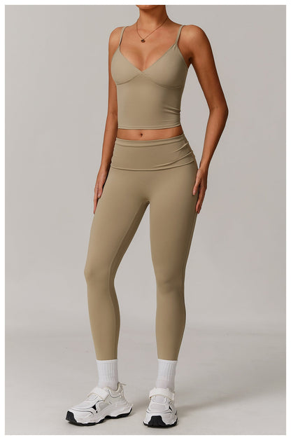 V-Neck Open Back Tank Top