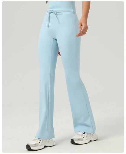 Højtaljede leggings med snøre i taljen