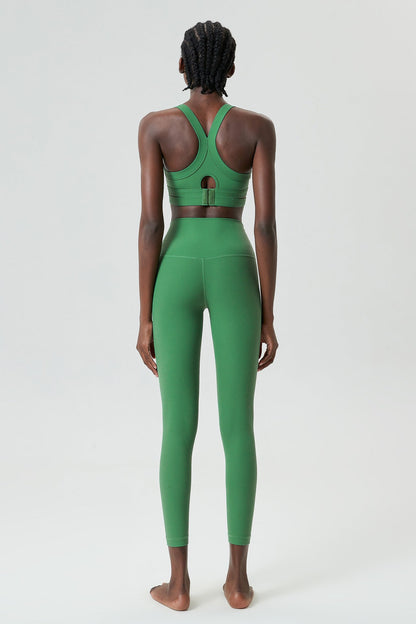 Round Neck Racerback Sports Bra