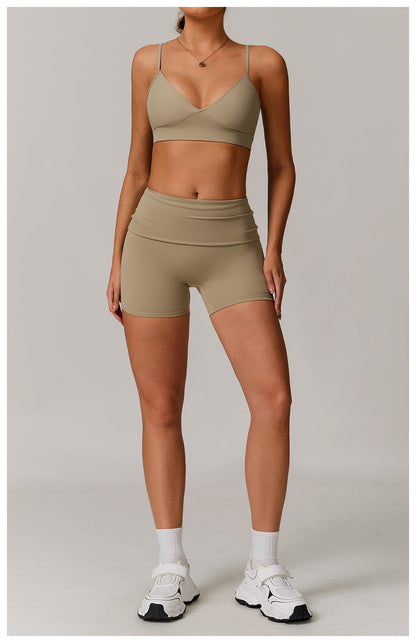 High Rise Foldover Short