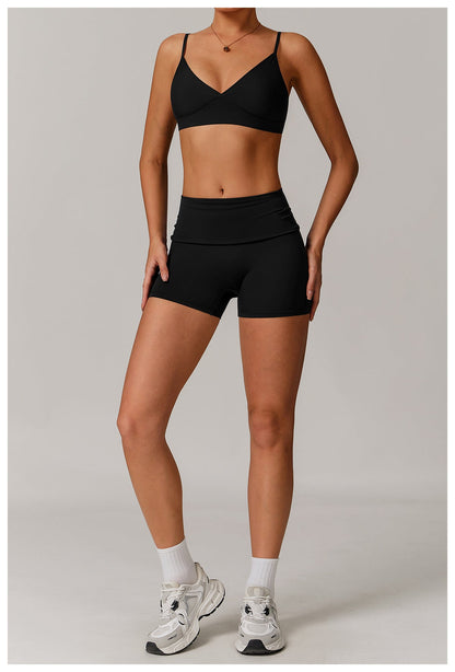 High Rise Foldover Short