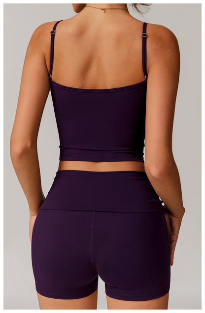 V-Neck Open Back Tank Top