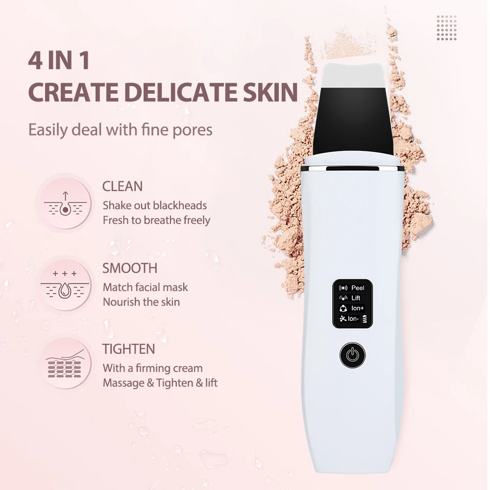 Dunclo UltraSonic Skin Scrubber – Tiefenreinigung & sanftes Ultraschall-Peeling für ein glattes, klares Hautbild
