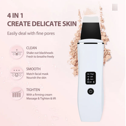 Dunclo UltraSonic Skin Scrubber – Tiefenreinigung & sanftes Ultraschall-Peeling für ein glattes, klares Hautbild