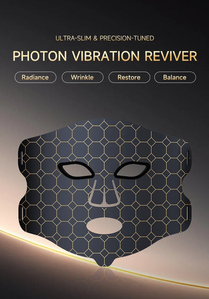 Dunclo LED Hautverjüngungsmaske - Professionelle Anti-Aging und Anti-Akne Lichttherapie für Zuhause