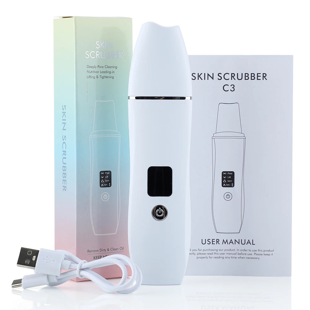 Dunclo UltraSonic Skin Scrubber – Tiefenreinigung & sanftes Ultraschall-Peeling für ein glattes, klares Hautbild