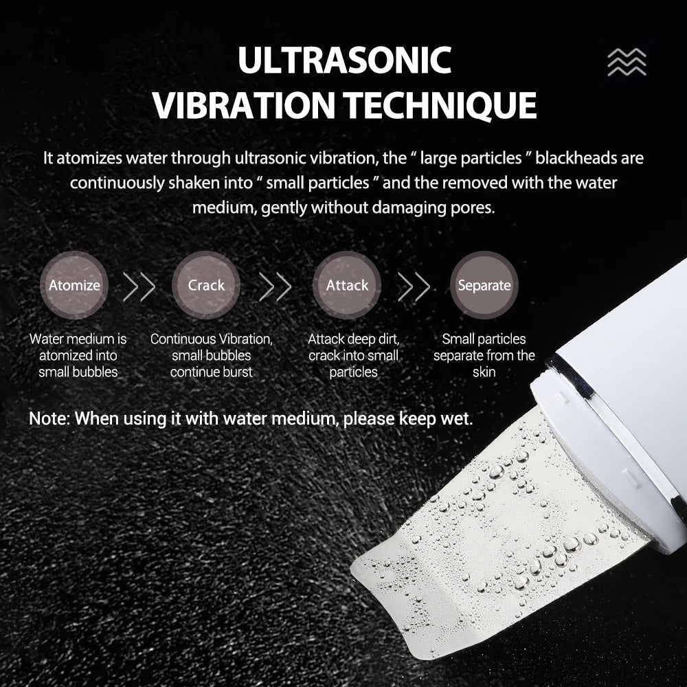 Dunclo UltraSonic Skin Scrubber – Tiefenreinigung & sanftes Ultraschall-Peeling für ein glattes, klares Hautbild